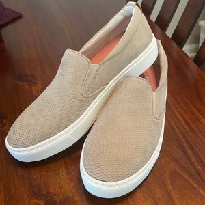 Tan Dr. Scholls Slip On Sneakers NWOT